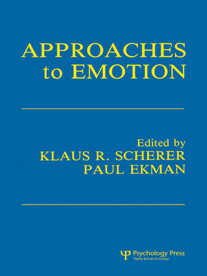 cover image of Approaches to Emotion